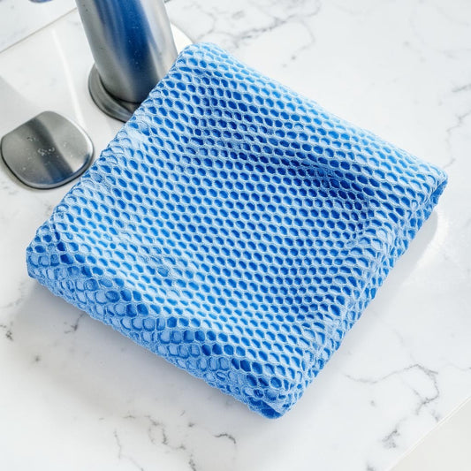 Qbjnx Ultra-Absorbent Cleaning Cloth - Nano-Fiber Dish Cloth for Kitchen, Windows & Polished Surfaces - Lint-Free & Scratch-Free