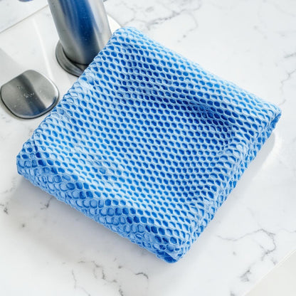 Qbjnx Ultra-Absorbent Cleaning Cloth - Nano-Fiber Dish Cloth for Kitchen, Windows & Polished Surfaces - Lint-Free & Scratch-Free